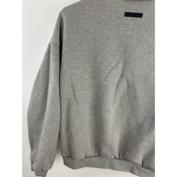 Essentials Fear of God State Sweatshirt Fleece Crew Neck Heather Oatmeal Medium - Picture 15 of 16